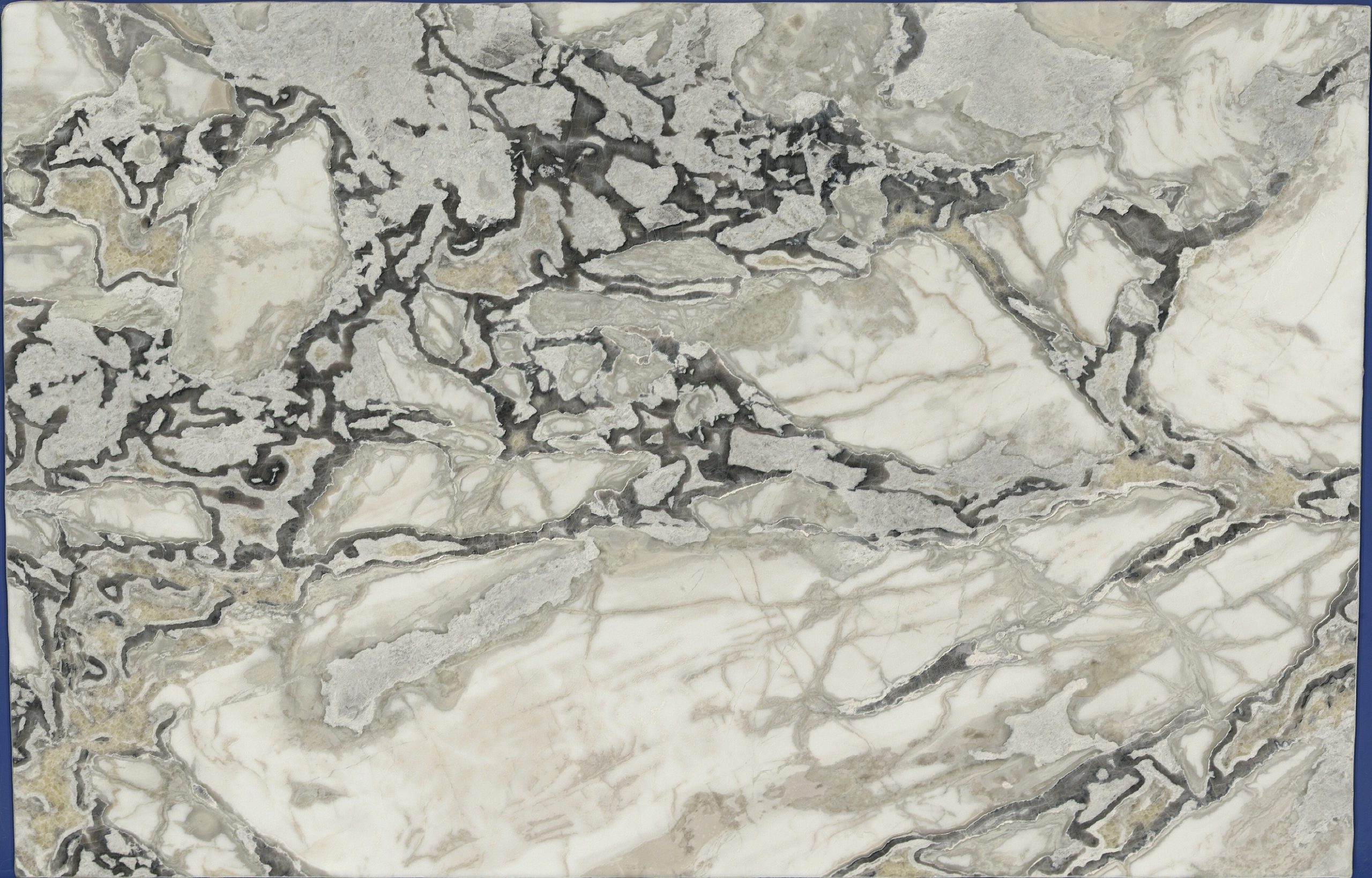 Dover white marble full slab