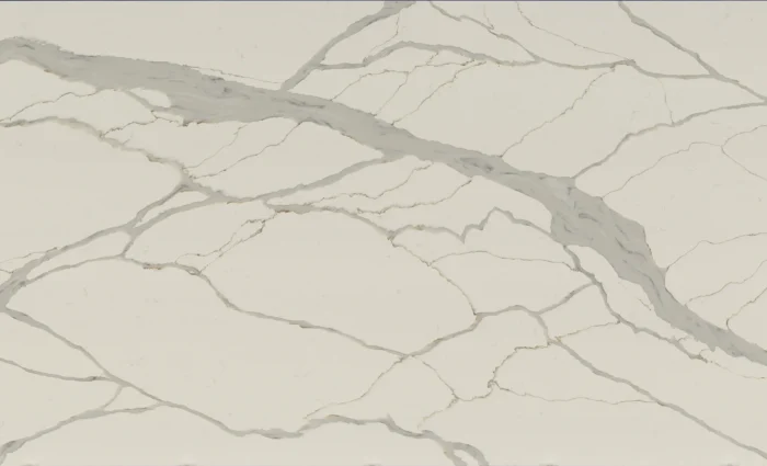 Royal White translucent full slab quartz